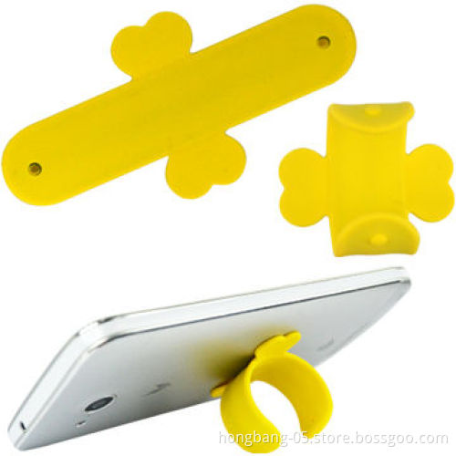 Amazing colorful one touch silicone mobile stand